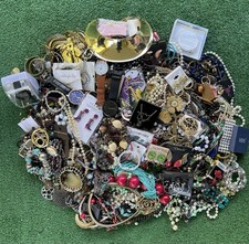 Huge Junk Drawer Lot 22 Pound Jewelry Lot Wear Repurpose Crafts Parts Resell 12