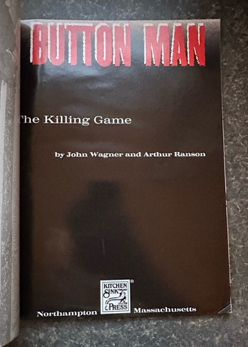 1995 "Button Man: The Killing Game" Kitchen Sink Press Graphic Novel Crime Comic - Picture 4 of 6