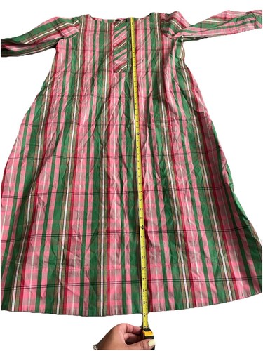 Vestido camisero J Crew midi para mujer 2 en 1 calce popelina verde a cuadros talla 0 - Imagen 14 de 17