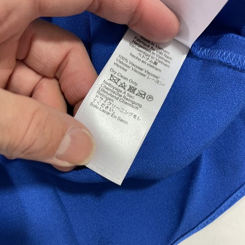 New J Crew Collection Amber Tank Top Luster Crepe Royal Tanzanite Size XL BR584 - Picture 5 of 8