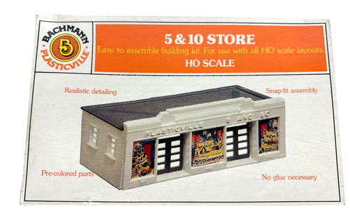 BACHMANN PLASTICVILLE ESCALA HO 5 y 10 tienda ajuste a presión #45142 | Zustand: New