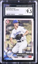 Walker Buehler 2018 Bowman #59  Rookie! CGC 9.5 MINT+!!!