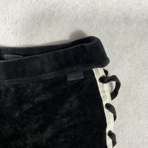 Puma Size 8 Pants Fenty X By Rihanna Lace Up Sweatpants Black White Velour - Bild 3 von 7