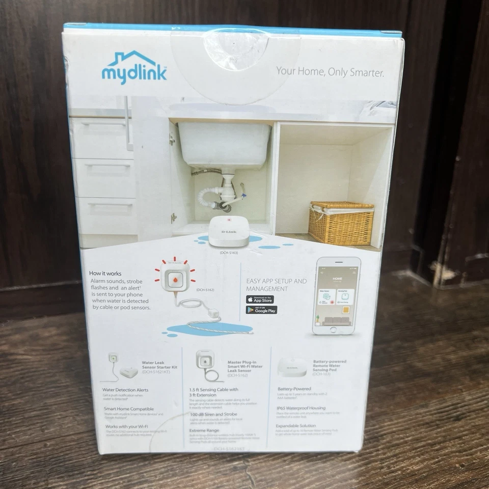 D-LINK  Wi-Fi Water Leak Sensor   Starter Kit  DCH-S1621KT **Sealed** - Image 2 of 4