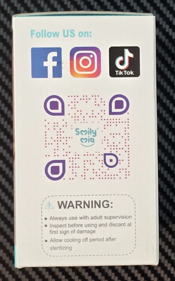 Mordedor infantil calmante portátil Smily Mia Penguin 0-6 meses azul claro Foto 2 de 4