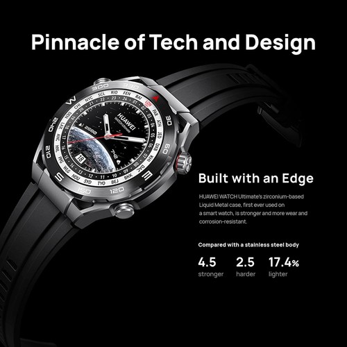 HUAWEI WATCH Ultimate Smart Watch - Zirconium Based Case & Sapphire Dial - Preci - 第 7/10 張圖片