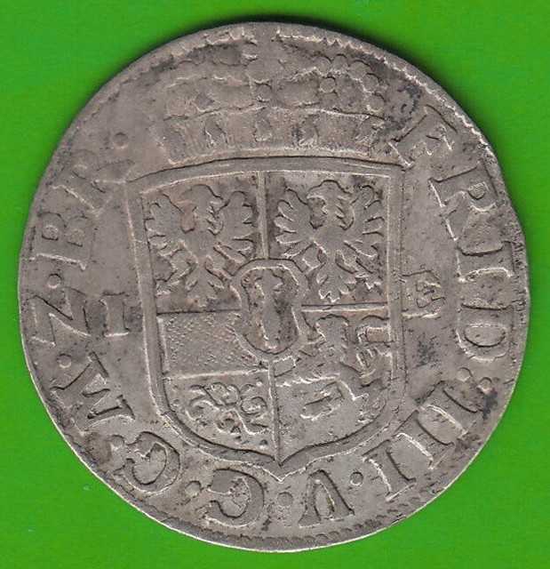 Brandenburg-Prussia 1/12 Thaler 1690 Ie Magdeburg Good Very Fine nswleipzig Brandenburg-Prussia 1/12 Thaler 1690 Ie Magdeburg Good Very Fine nswleipzig