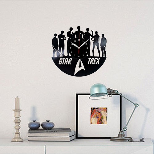 Star Trek Vinyl Record Wall Clock Fan Art Decor Vinyl clock Wall 12'' 30cm 286 - Picture 2 of 11