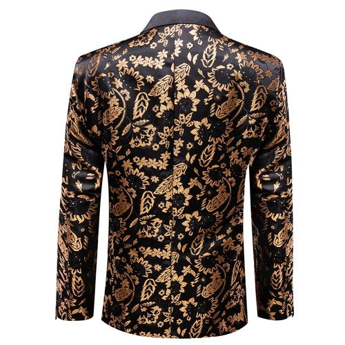 Para Hombres Floral Esmoquin Cena Chaqueta Calce Regular Chal Solapa Paisley Baile de graduación Fiesta Traje - Imagen 41 de 236