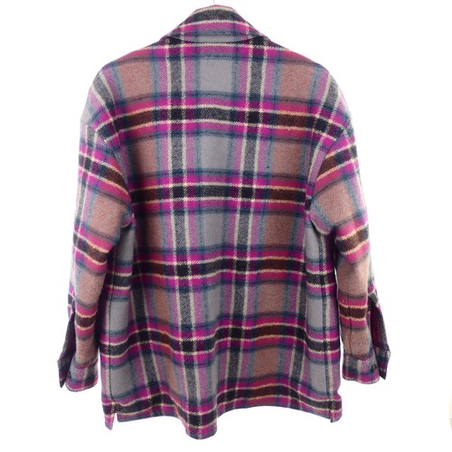 CLOSED Jacke Hemdjacke Kariert Titania Wolle Grau Beige Pink Gr. XS 34 - 第 3/3 張圖片