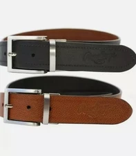 Rawlings Casual Reversible Leather Belt Size 32 Black/Brown New