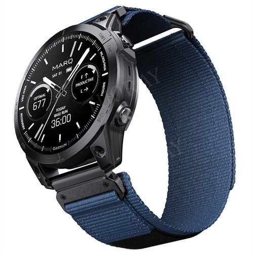 Nylon Strap for Garmin Fenix 7X 6X Pro 5X Plus 3 3HR Epix Pro 51mm Band Sports - Picture 24 of 54