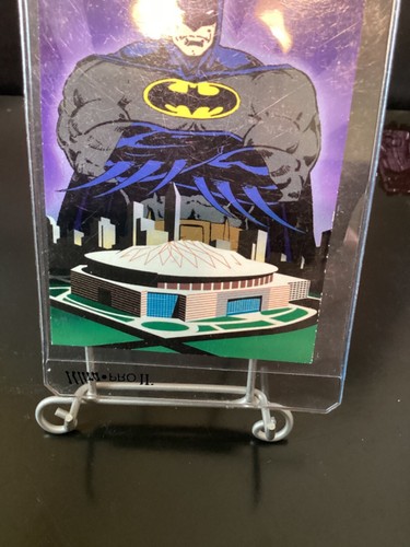 1994 SKYBOX BATMAN SAGA OF THE DARK KNIGHT GEORGIA DOME PROMO CARD SUPER BOWL - Photo 2 sur 5
