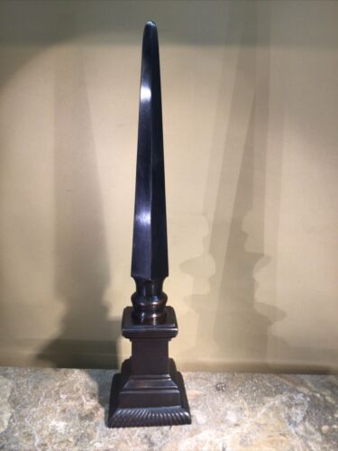 Vtg Antique Solid Bronze 18” Tall Architectural/Memorial Finial Not inscribed - Picture 5 of 10