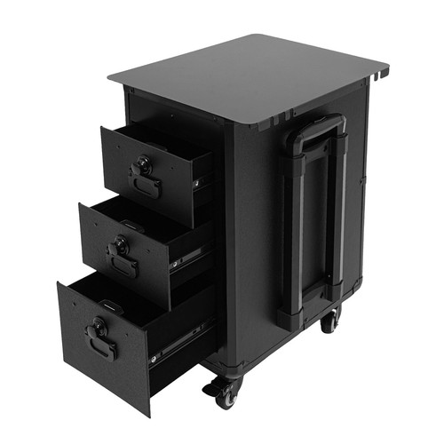 Rolling Makeup Case with Combination Lock Makeup Case with 4 Universal Wheels - Picture 3 of 13