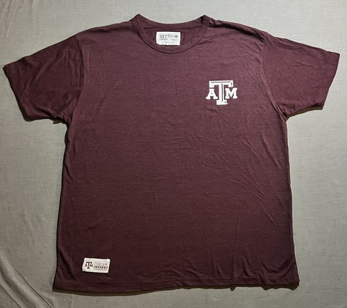 Texas A&M Gig Em Aggies Shirt Men’s XXL Red Logo Short Sleeve New.