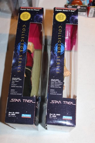 STAR TREK Command Edition Captain Jean-Luc Picard & James T Kirk 9" Figures MISP - 第 10/11 張圖片