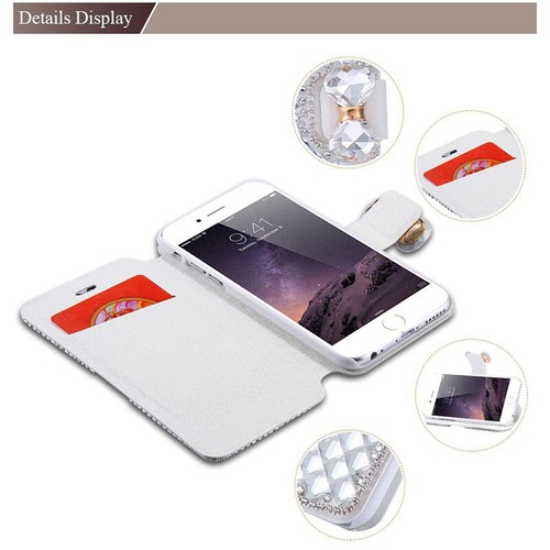 For Samsung S23 S22 S21 S20 S10 S9 Note20 10 9 Luxury Diamond Bling Leather Case - Picture 7 of 18