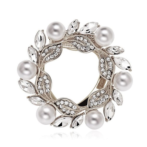 Broche de bufanda Corsé Ropa de doble uso Flor Broche Moda Dobladillo de seda Accesorios - Imagen 47 de 47