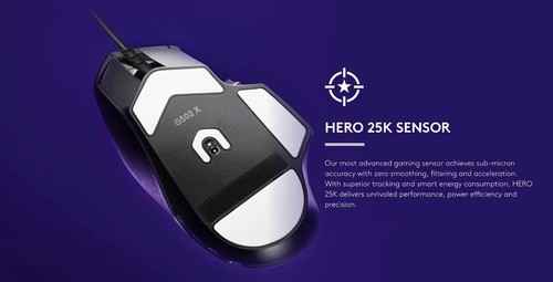Logitech G502 X LIGHTSPEED Wired Gaming Mouse HERO 25K sensor - Picture 4 of 10