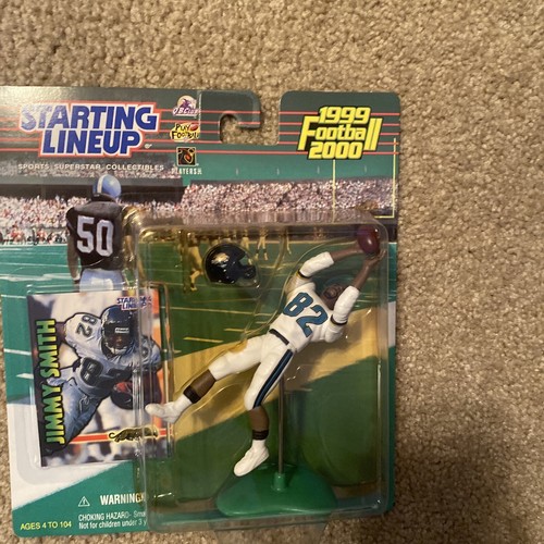 Figura inicial de los Jimmy Smith Jacksonville Jaguars 1999 sellada en tarjeta