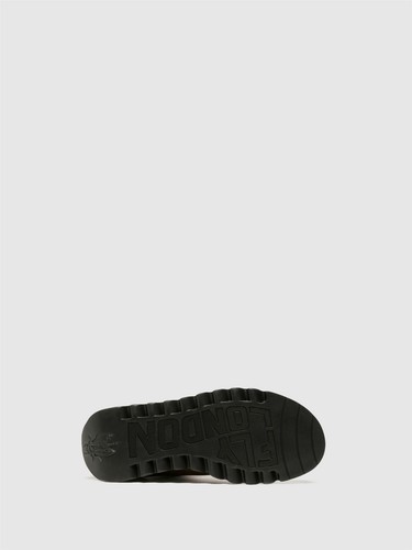 Fly London Mujer Camel Salv Botas Chelsea Cuero Casual Al Tobillo Cuña GB 3-8 - Imagen 7 de 7