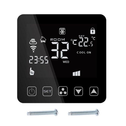 Wifi Central Air Conditioner Thermostat Fan Coil Cooling Heating Temperature for