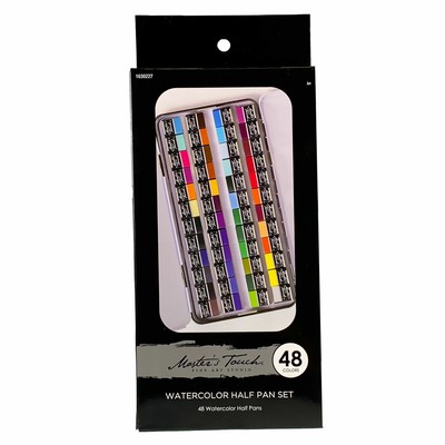 New! Master's Touch Fine Art Studio 48 Colors Watercolor Half Pan Set - 1630227 | Ebay