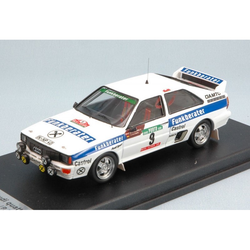 TROFEU TFRRAL31 AUDI QUATTRO N.9 7th PORTUGAL 1983 F.WITTMANN-P. DIEKMANN 1 43 TROFEU TFRRAL31 AUDI QUATTRO N.9 7th PORTUGAL 1983 F.WITTMANN-P. DIEKMANN 1 43