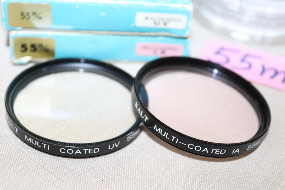 2Pc Set NEW KALT 55mm Multi Coated UV Haze/Skylight FILTER 55mm Ultra Violet/Sky - Image 2 of 4