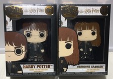 Prendedores esmaltados Funko Pop 01/02 Harry Porter/Hermione Granger nuevos sellados difíciles de encontrar