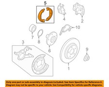 FORD OEM 01-11 Escape Brake Components-Park Brake Shoes 5L8Z2A753AA
