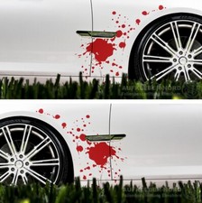 2x Splash Blut Flecken 50cm Seitenaufkleber B73 Design Auto Tuning Folie Sticker