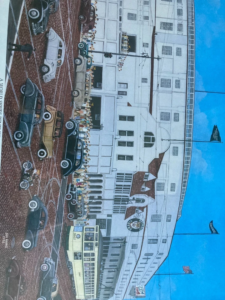 A World Series Remembrance 1945 Tigers Cubs Briggs/Tiger Stadium Art Jim Annis - Image 2 of 4