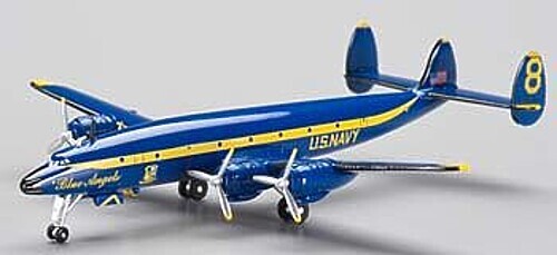 Model-Power Lockheed Blue Angels - Diecast Model Airplane - 1/300 scale