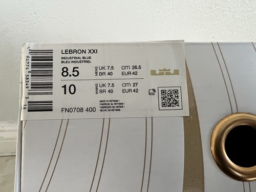 Nike LeBron James XXI 21 Abalone Industrial Blue Green FN0708-400 Men's 8.5 - Picture 12 of 12