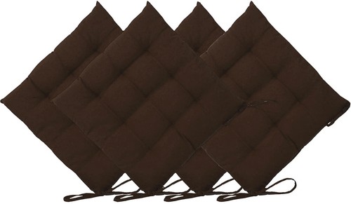 SEAT PAD DINING ROOM GARDEN KITCHEN CHAIR CUSHION WITH TIE ON  - Picture 30 of 79