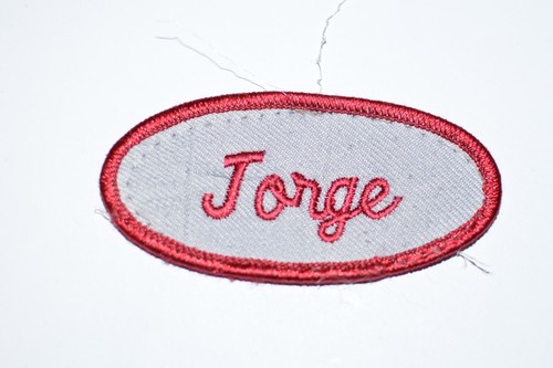 Name Patches Employee Embroidered Worker Tag Sewn for Uniform Work Shirt Jacket - Picture 166 of 189