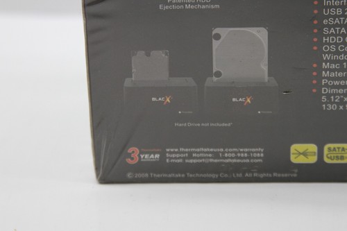 Thermaltake BlacX HDD 2,5/3,5 Dockingstation ST0005U **FACTORY SEALED** - Bild 11 von 14