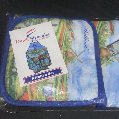 Dutch Memories Textiel Set, Apron, Oven Mit, Hot Pad - Picture 8 of 24
