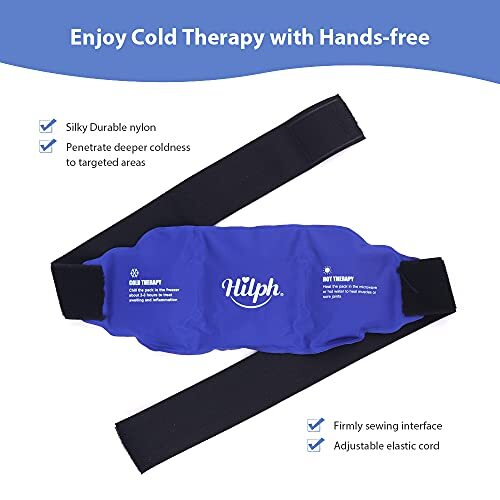Ice Pack for Low Back Pain Relief, Back Gel Ice Pack Belt for Lower Back Pain - Picture 3 of 5