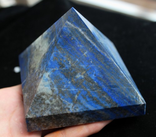 817g Natural Pretty Blue Lapis Lazuli Quartz Pyramid Healing - Picture 7 of 13