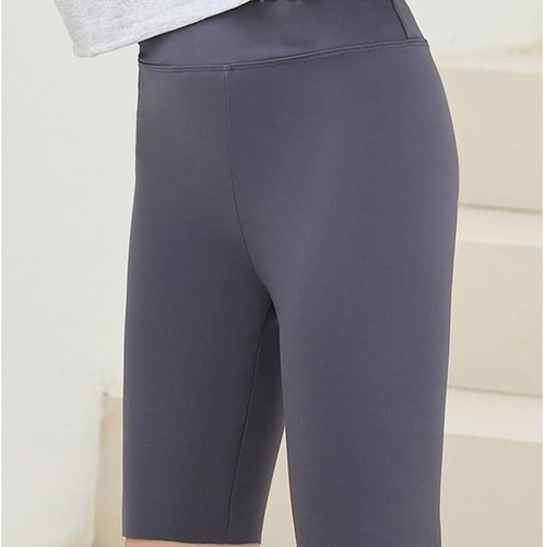 Girls Athletic Bike Shorts Kids Knee-Length Spandex Short For Workout Dance Yoga - Picture 3 of 12
