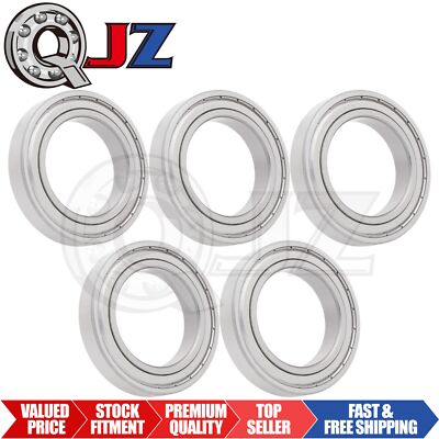 [Qty.5] 6014-ZZ Deep Groove/Radial Ball Bearing [70mm ID x 110mm OD x 20mm W]