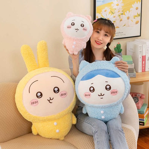 Cute Cartoon Chiikawa Usagi Plush Doll 50/60 Cm Stuffed Toy Huge Pillow Cushion - Imagen 5 de 19