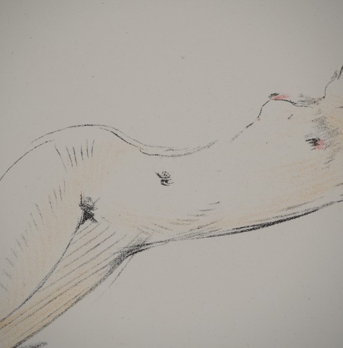Jean-Gabriel DOMERGUE : Nu allongé, Lithographie et pochoir - Picture 5 of 5