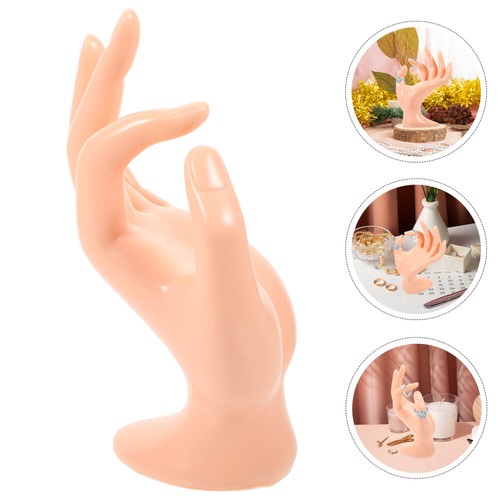 Hand Formteil Ring Halter Schmuck Display Ständer Deko Ring Organizer Neu - Bild 1 von 11