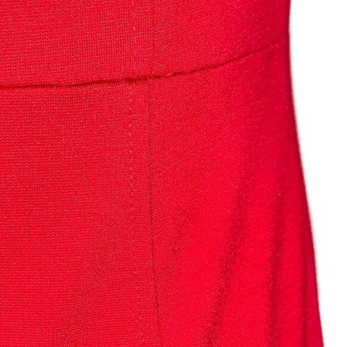 The Limited size PS red scallop neck 3/4 sleeve stretch knit lined pencil dress - Picture 6 of 8