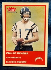 👀🏈2004 Fleer Tradition PHILIP RIVERS #337 RC Rookie Card San Diego Chargers 👀