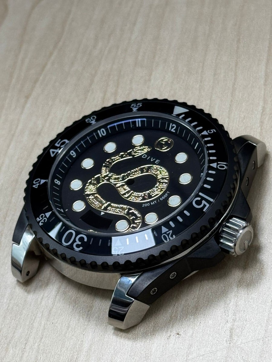 累積売上第1位【GUCCI★グッチ】ダイヴウォッチ 45mm NEW GUCCI Dive DIVER XL SWISS Complete 45mm Watch Case Dial
